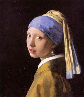 戴珍珠耳环的少女