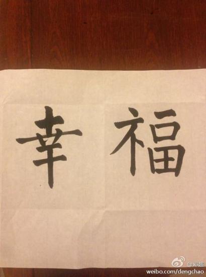 孙俪的字