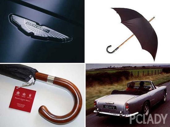 SAB雨伞与阿斯顿马丁(AstonMartin)一同出现在007电影里