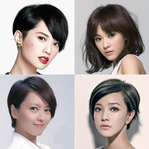 女星示范短发造型