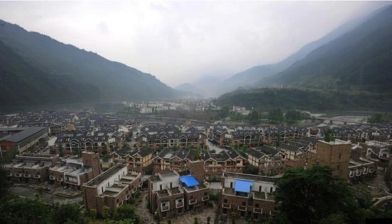 映秀镇,重建后全景