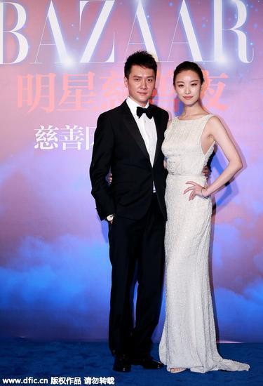 冯绍峰倪妮出席2014芭莎慈善夜