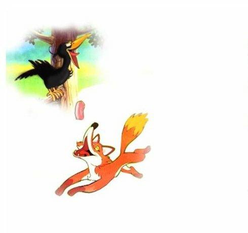 语文课本里《乌鸦和狐狸》里的那块肉