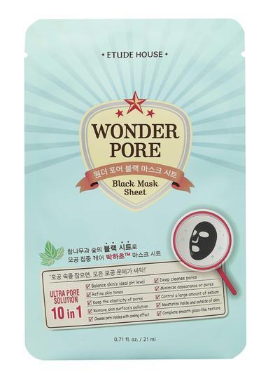 ETUDE HOUSE伊蒂之屋多效毛孔焕采净透漆黑面膜