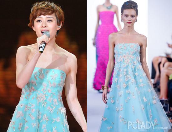 孙俪身着Oscar de La Renta 2013春夏系列