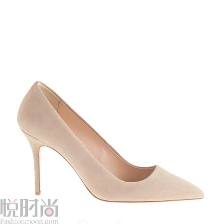 J. Crew 淡粉色麂皮高跟鞋 $245