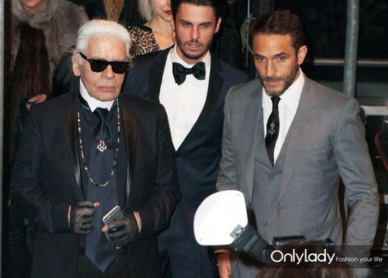 左起:Karl、Baptiste Giabiconi、Sebastien Jondeau