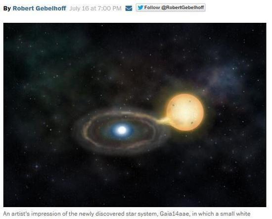 超高密度白矮星“吞噬”伴星景象
