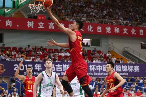 中国男篮在中欧对抗赛最后一场中大胜爱尔兰取得三连胜