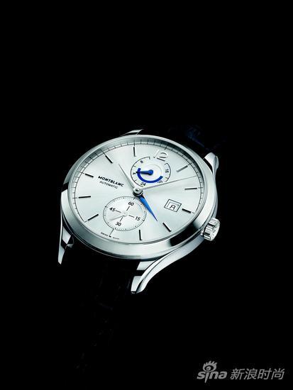 万宝龙传承Chronométrie系列两地时腕表 表壳用不锈钢