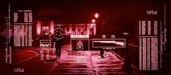 终结者T-800的视觉及思维界面