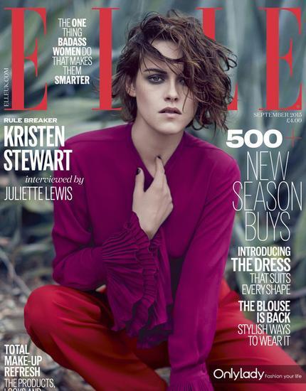 《ELLE》英国版把Kristen Stewart
