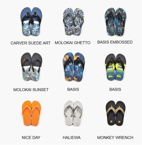 QUIKSILVER SUMMER SANDALS COLLECTION