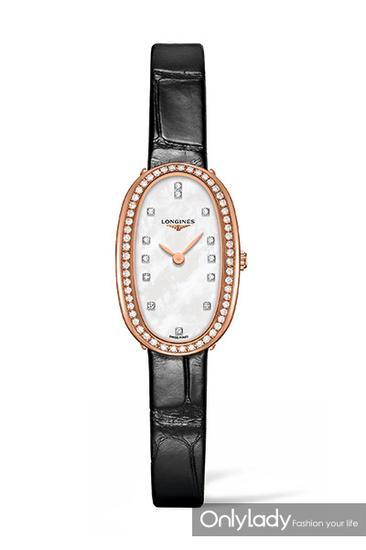 Longines浪琴表圆舞曲系列玫瑰金钻石女表