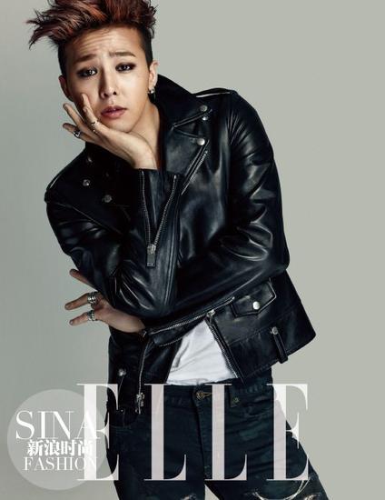 权志龙登上《ELLE》14年2月刊封面