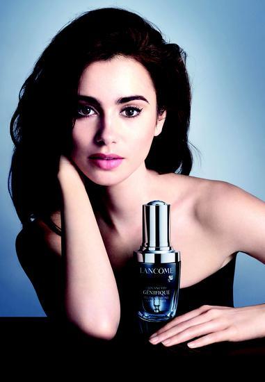 兰蔻代言人莉莉•柯林斯(Lily Collins)