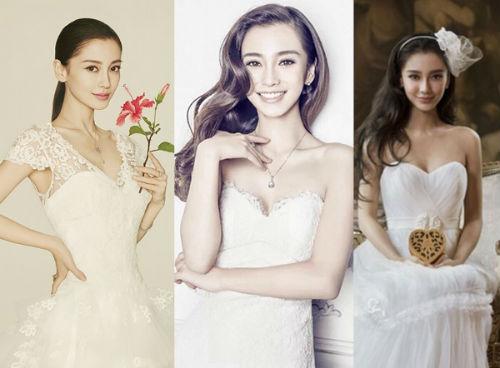 Angelababy婚纱造型