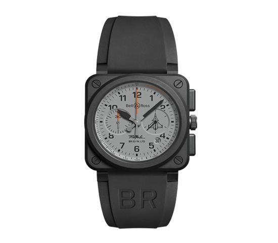 Bell&Ross BR03 Rafale 系列腕表,100M 防水