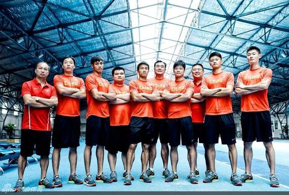 中国男子短跑全家福