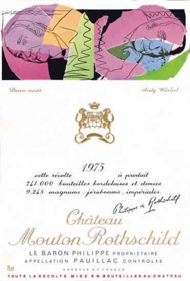 Andy Warhol – 1975 年份木桐(Château Mouton Rothschild)