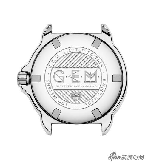 TAG Heuer泰格豪雅Formula 1陶瓷精钢G.E.M.限量腕表-背面