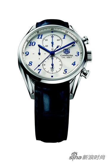 TAG Heuer 泰格豪雅 卡莱拉系列 1887腕表 (黑色鳄鱼皮表带款)