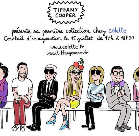 Tiffany 给巴黎 Coterie 画的橱窗