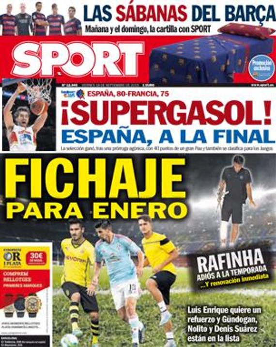 《每日体育报》：巴萨目标三大球员顶替拉菲尼亚