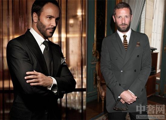 Tom Ford (左) Stefano Pilati(右)