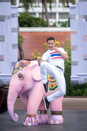2015 安纳塔拉曼谷大象巡游 活动大使Tony Jaa和 他的参展作品