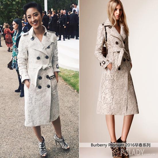 桂纶镁出席Burberry大秀