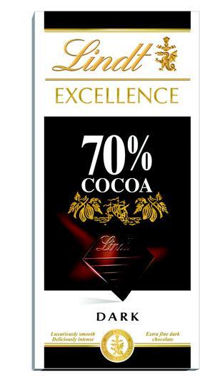 产品图 瑞士莲excellence特醇排装70%可可黑巧克力 100g