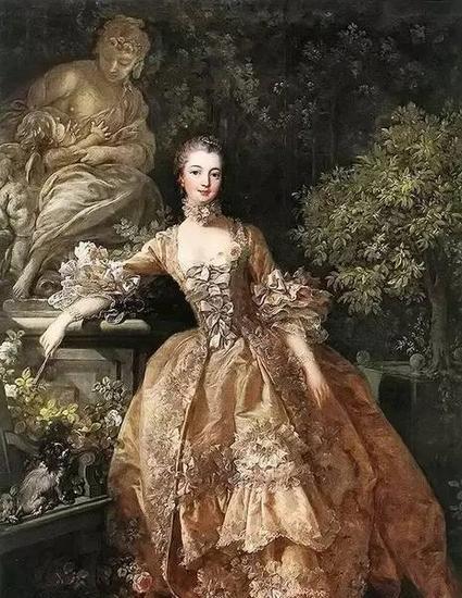 布歇为蓬巴杜夫人画的画像(1759)