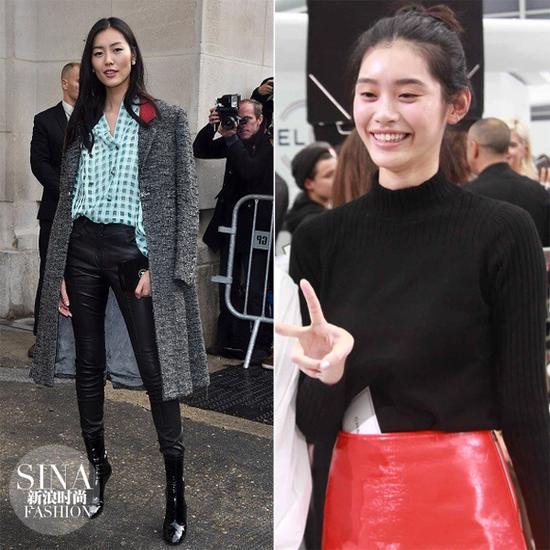 刘雯,奚梦瑶亮相香奈儿秀场