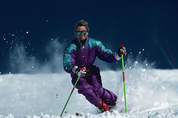 送给滑雪初学者滑雪最重要的是抬头图视频ae层图片