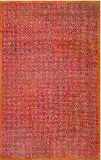 丁乙《十示97-B5》,粉笔、木炭、瓦楞纸,260 x 160 cm