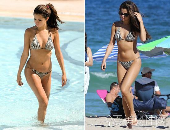 Selena Gomez沙滩性感照