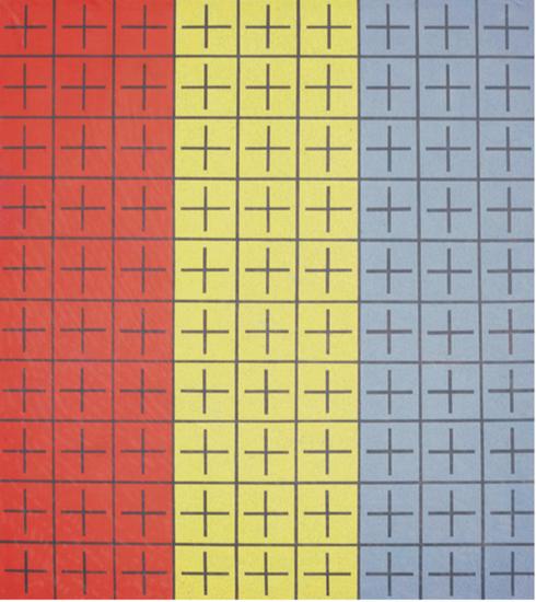 丁乙《十示I》 1988 布面丙烯 200 x 180 cm