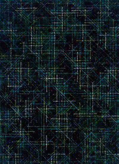 丁乙《十示 2014-5》,布上丙烯,200 x 140cm,2014年