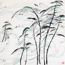吳冠中 松曲