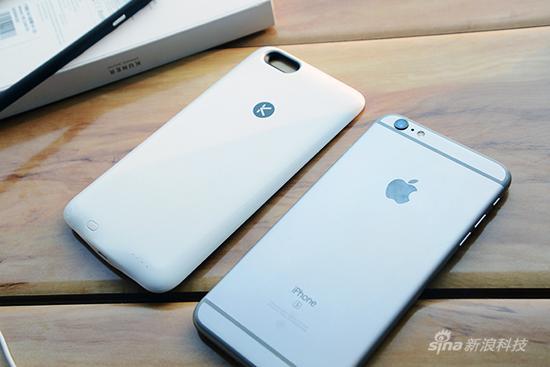 酷壳和iPhone 6s Plus尺寸对比