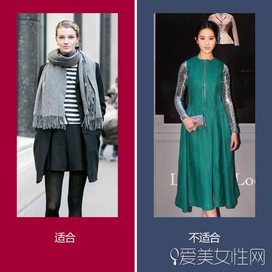 刘亦菲示范报纸型身材穿衣指南