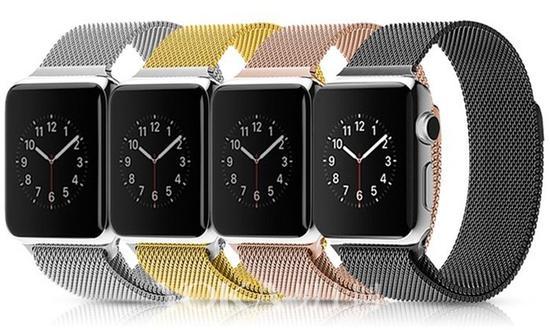 米兰尼斯表带的applewatch也有多种颜色可选。