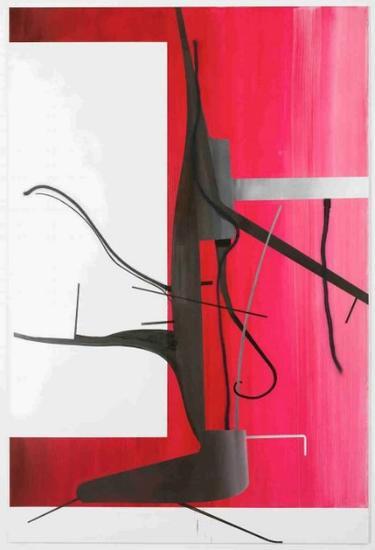 阿尔伯特·奥伦(Albert Oehlen)的《无题(树31)》( Untitled (Baum 31) ,2015) 图片: Courtesy of Galerie Max Hetzler Berlin | Paris