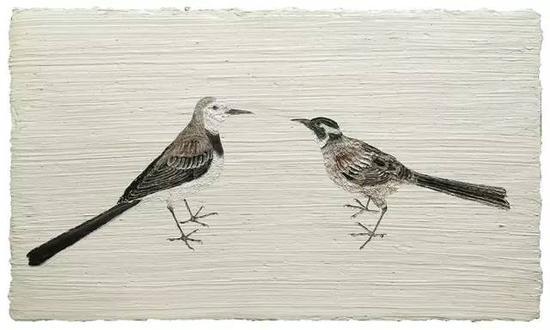 王焱 《羽语》 70×130cm 布面油画 2015