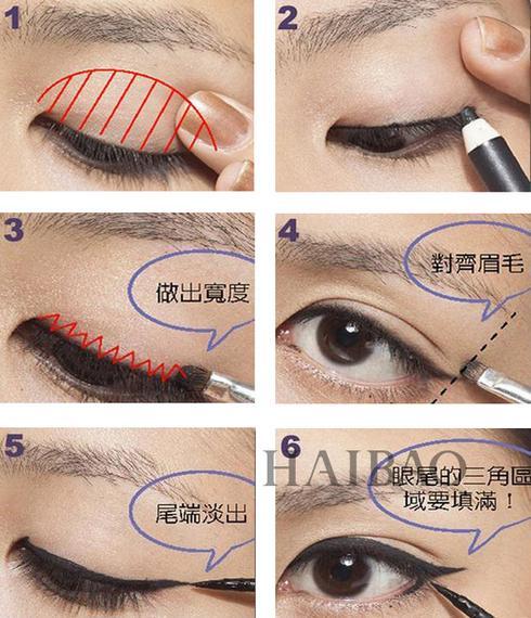那如何正确地画猫眼眼线呢?