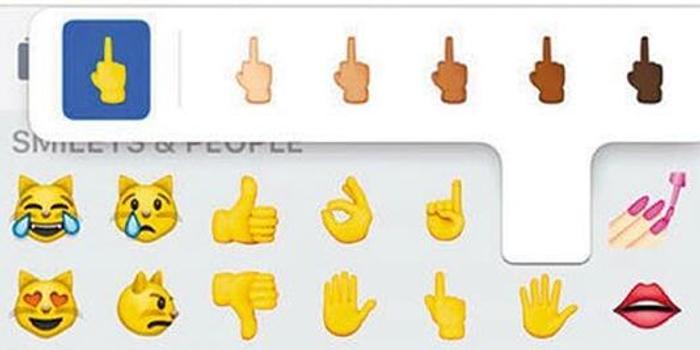 苹果iOS 9.1系统表情包纳入不雅手势符号