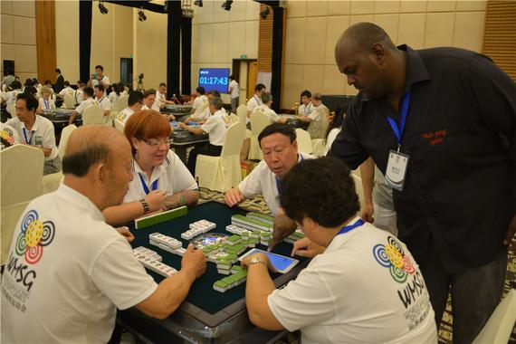 首届世界麻将运动会三亚开幕 近300位中外选手