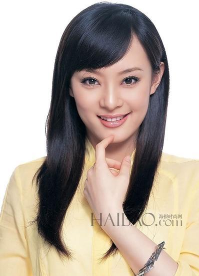 孙俪长发