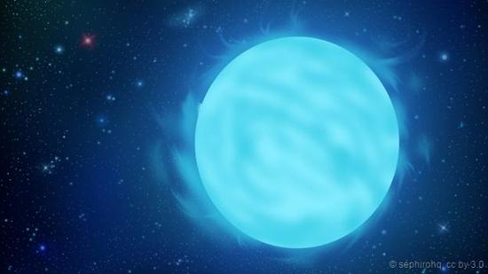 恒星R136a1的艺术想象图